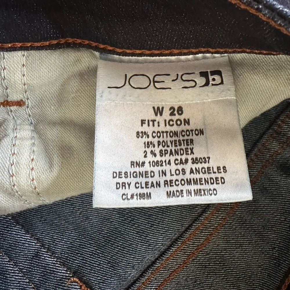 JOE'S Icon Flare Jeans 26 x 34 Lisa Dark Denim Wash - Picture 5 of 11